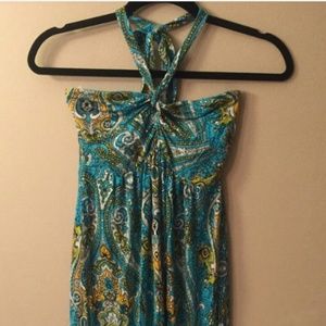 NEW YORK & COMPANY Paisley Halter Dress